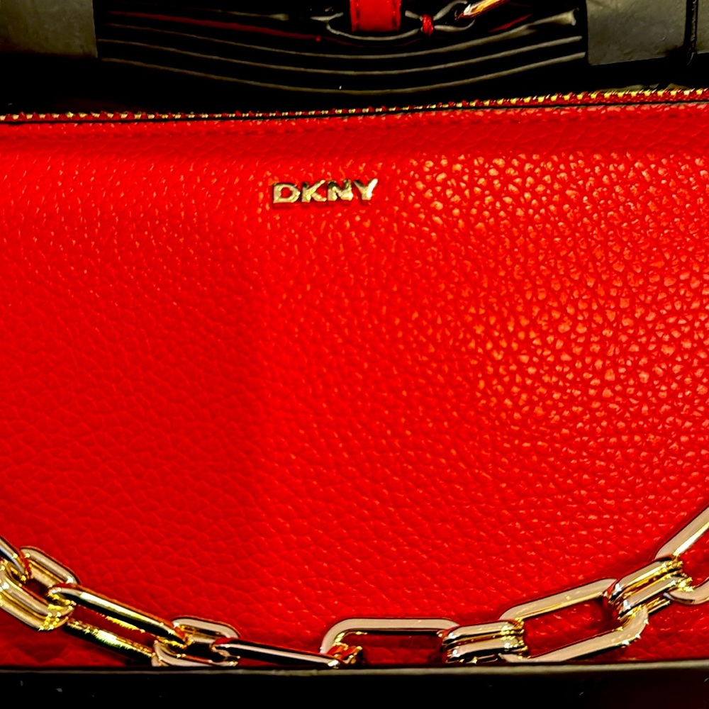 NIB🎁DKNY🎁 Bryant Park Demi Purse Bag w/Chain & Leather Strap🎁❣️Handbag - Picture 3 of 9